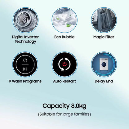 LG 8 kg Fully Automatic Load Washing Machine